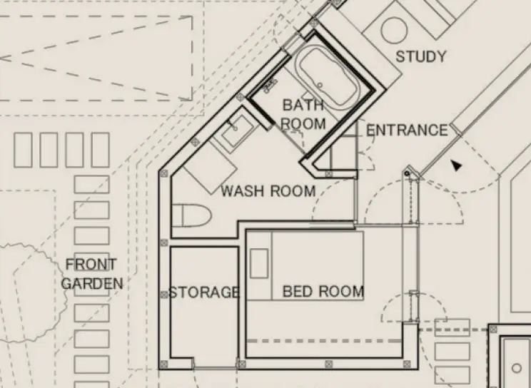High resolution project image of floor plan in Archifolio